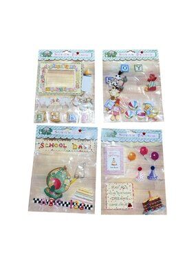 Susan Branch Colorbok 3D Scrapbook Embellishments Baby Birthday School Days